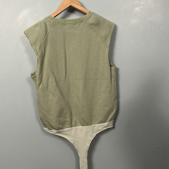 Jonathan Simkhai Women’s Organic Cotton Channing Sleeveless Bodysuit Size L - Picture 10 of 12